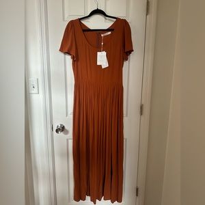 Christy Dawn Scarlett dress size Large in Rust NWT *Slow Fashion Alert*
